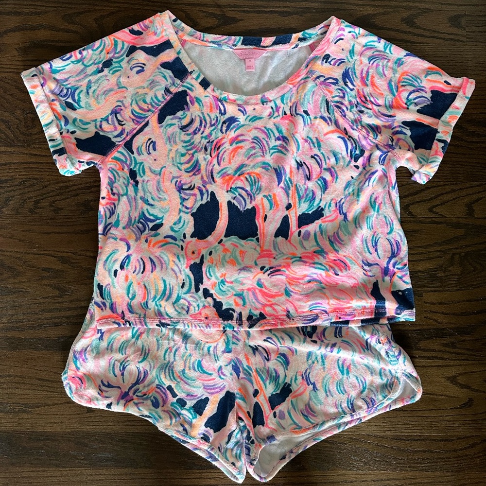 2-piece Size M Lilly Pulitzer Printed Terrycloth Set